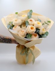 Букет №157 из розы пионовидной