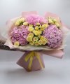 Букет №156 из розы кустовой и гортензии