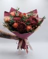 Букет №160 из роз и хризантем