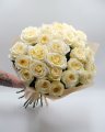 Букет №113 из роз пионовидных Кэнди лайт 50 см