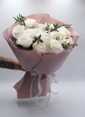 Букет №163 из роз Плайя Бланка